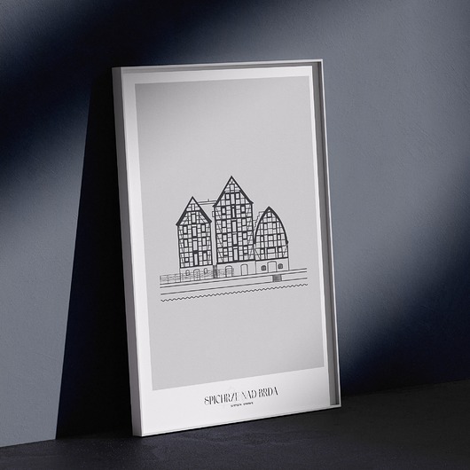 plakaty Plakat Architektura - Bydgoszcz - Spichrze nad Brdą