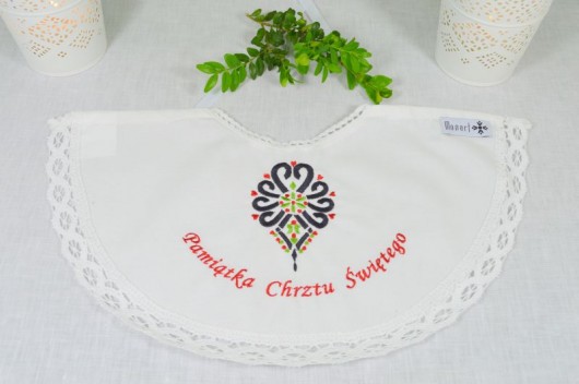 Szatka do chrztu PARZENICA serce Monart