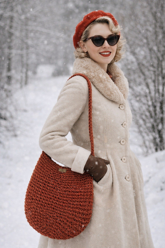 torby na ramię Torba ze sznurka konopnego