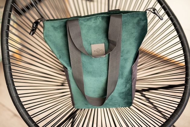 Tote Bag Plecakotorba Fotograficzna Zielony Welur equipo