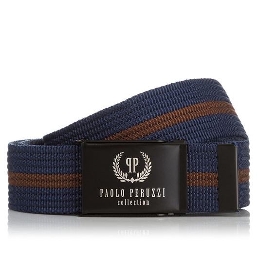 paski męskie PASEK MĘSKI PARCIANY PAOLO PERUZZI PW-14-PP 115 CM