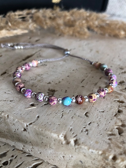 bransoletki z kamieni naturalnych Bransoletka jaspis cesarski