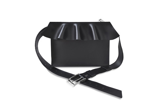 saszetka nerka Torebka na pas z falbanką