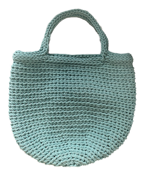 torby na ramię Torba ze sznurka bawełnianego typu shopper bag mięta