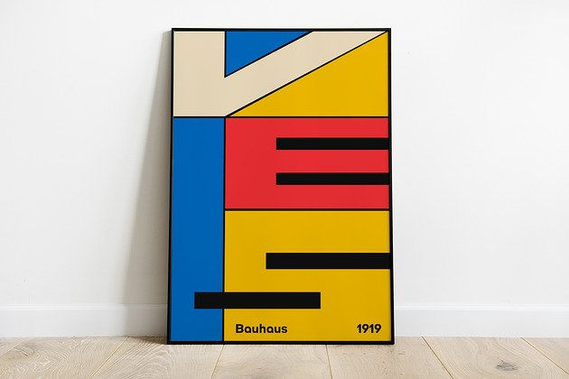 grafiki i ilustracje Bauhaus - plakat wystawowy