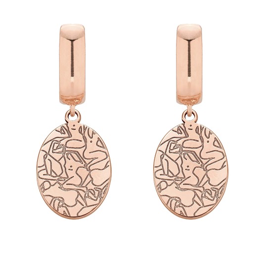 kolczyki pozłacane Kolczyki z różowego złota Art N2