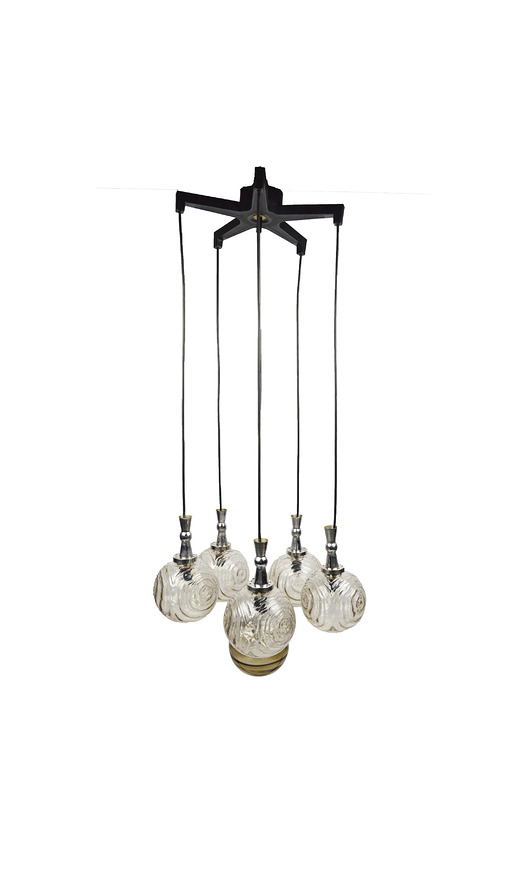 lampy wiszące Lampa kaskadowa, lata 70