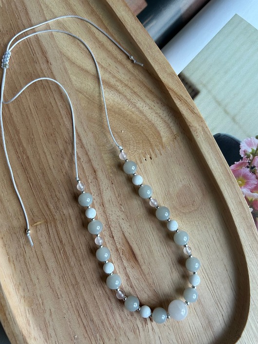 chokery Naszyjnik choker kwarc, agat, hematyt