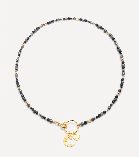 chokery Naszyjnik pozłacany z kamieniami Shine Bright