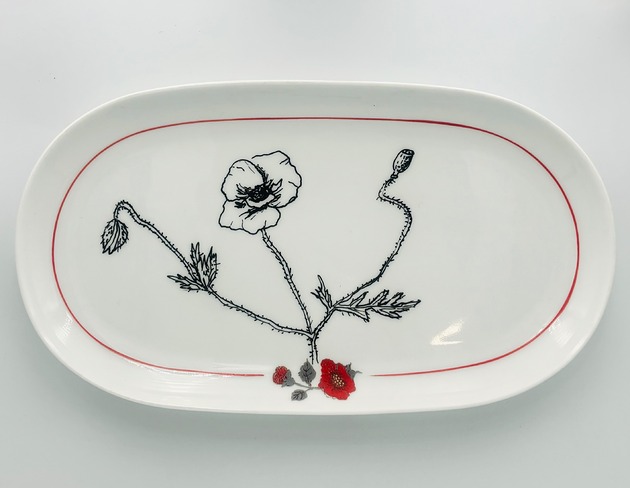 Ozdoby na ścianę Polskie maki rycina