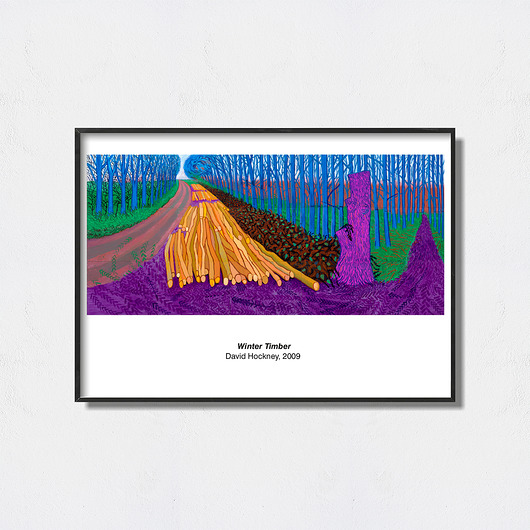 David Hockney Exhibition Poster Pas De LArt
