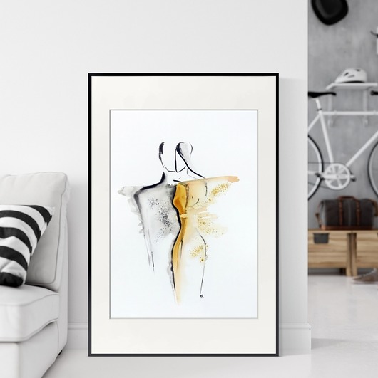 obraz 50X70 cm wykonana ręcznie MiniMalArt