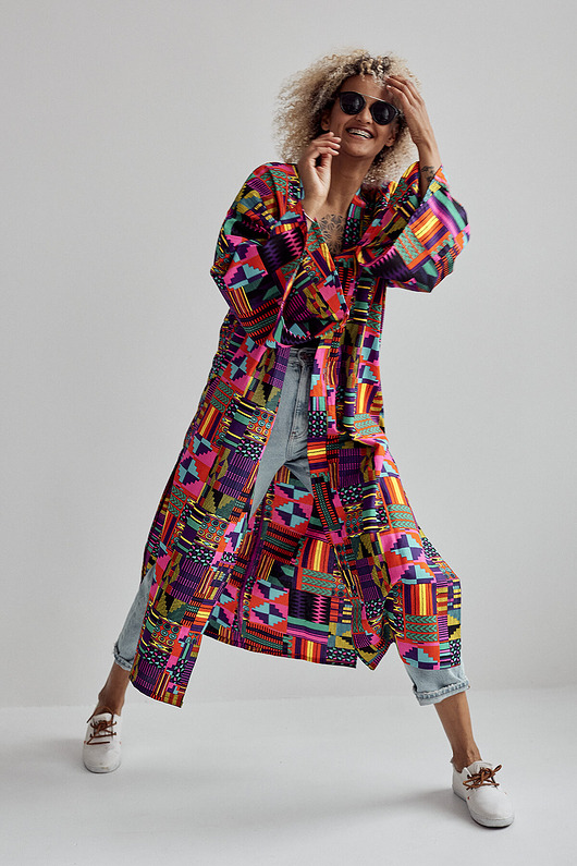 płaszcze damskie Kimono różowe Dreamer