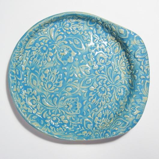 podkładki do kuchni Ceramiczna podstawka pod łyżki z kwiatkami