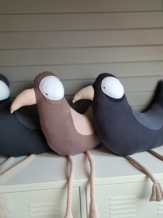 poduszki do pokoju dziecka Wyjątkowy poduszko-pluszak  Ptak z 100% bawełny