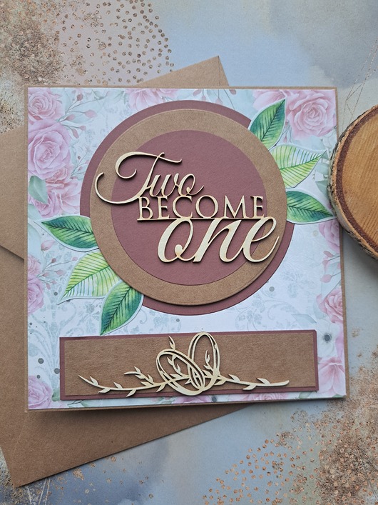 zaproszenia i kartki na ślub Kartka ślubna dla obcokrajowców (koperta)