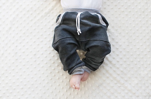 Spodnie baggy newborn dark midfashion