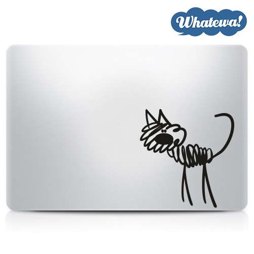 Naklejka na laptop Kot Bazgroł Decal Sticker Cat Whatewa