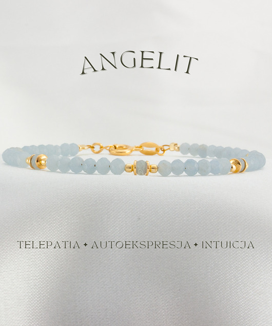 bransoletki z kamieni naturalnych Angelit Bransoletka