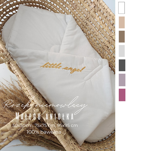 szatki, ubranie na chrzest Rożek niemowlęcy - little angel  Kolory