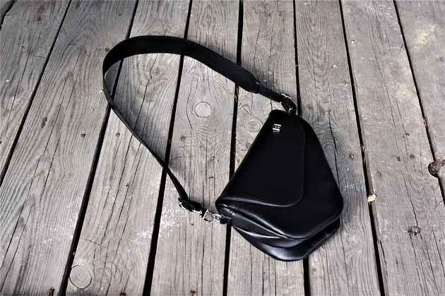 Skórzana BaBi M Black Classic szewro FABIOLA TOREBKI