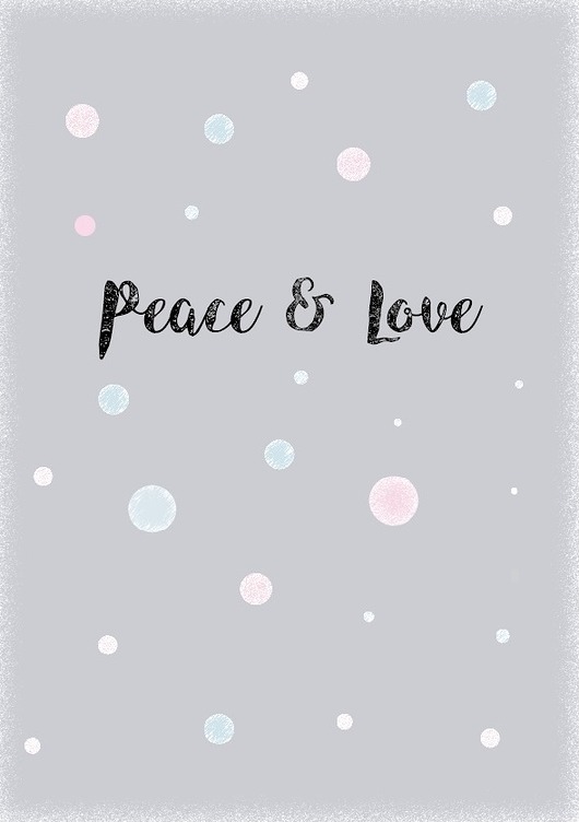 PLAKAT PEACE & LOVE A3 My Prints