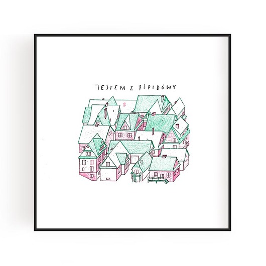 GRAFIKA, plakat - Jestem z Pipidówy Japier Papier