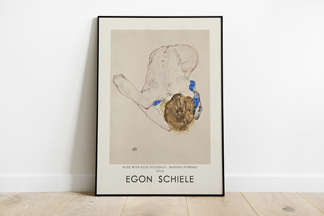 Egon Schiele- plakat wystawowy Pas De LArt
