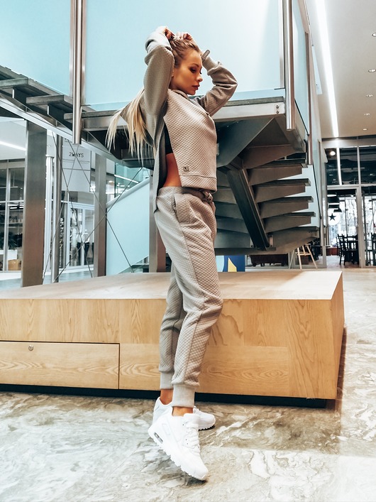 Stwórz dres ! Spodnie szare z drobinkami złota Lucas Brondel