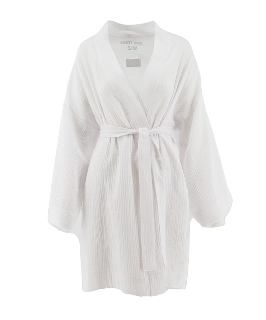 bluzki kimonowe damskie Kimono Muślinowe White