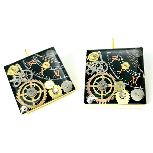 kolczyki pozłacane Kolczyki złote - golden sparks II