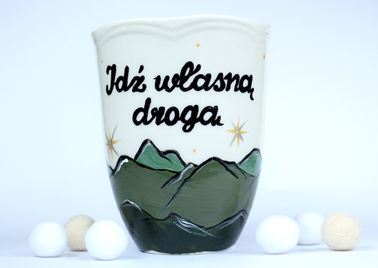 Kubek "Idź własną drogą" 350 ml Ceramika Ciepliki
