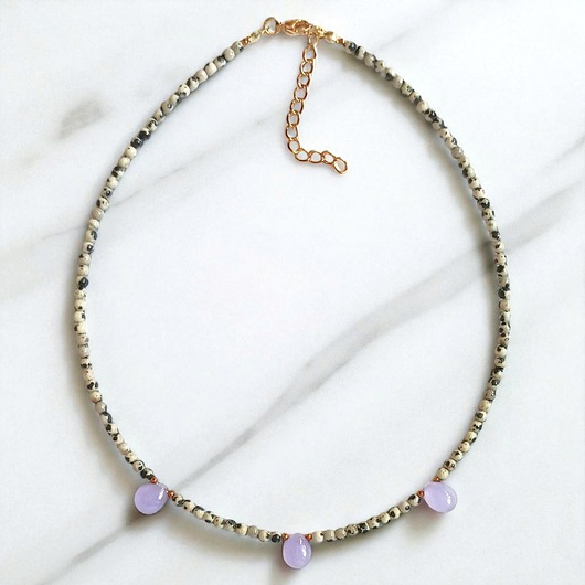 chokery Basic choker : jasper & lavender