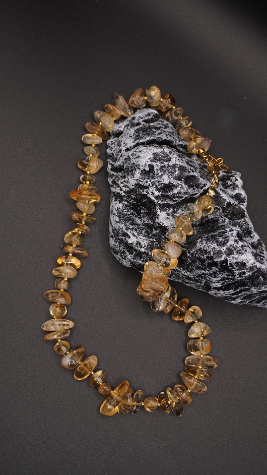 kolie Naszyjnik Cytryn