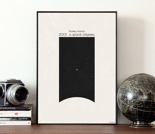 2001: A Space Odyssey - plakat minimalmill