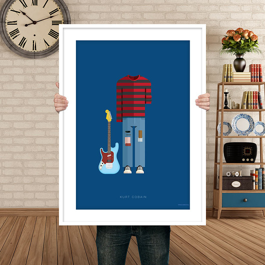 Plakat Kurt Cobain  minimalmill