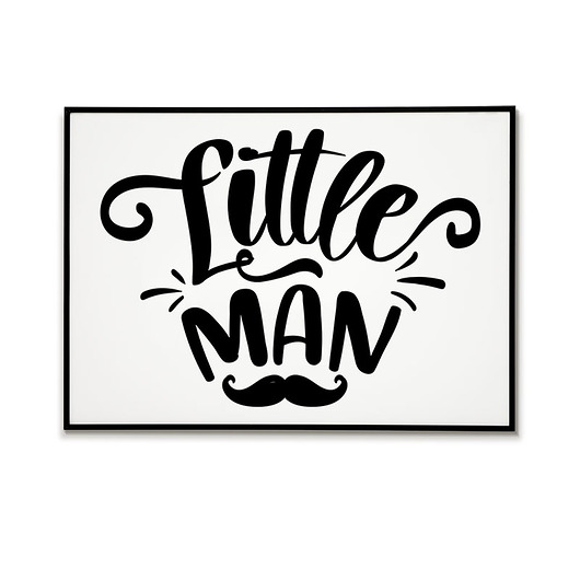 plakaty Plakat motywacyjny z napisem LITTLE MAN