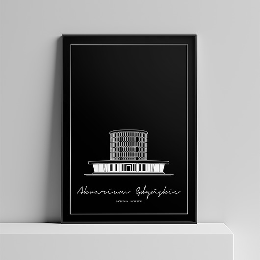 plakaty Plakat Architektura - Gdynia - Akwarium Gdyńskie