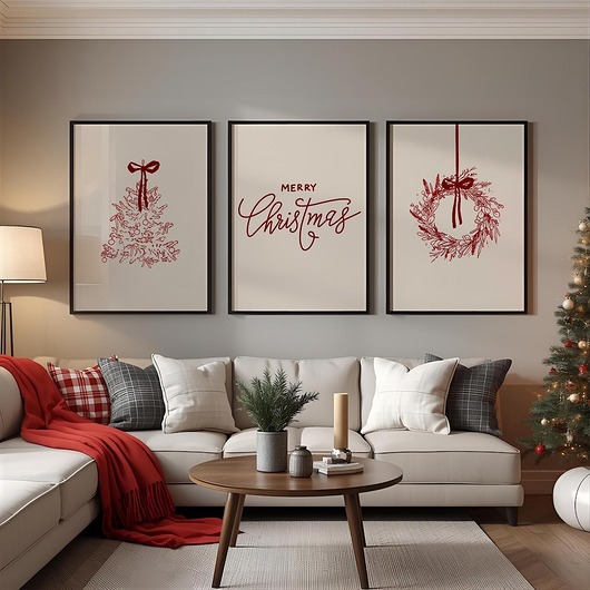 plakaty Plakat Czerwień Świątecznej Magii