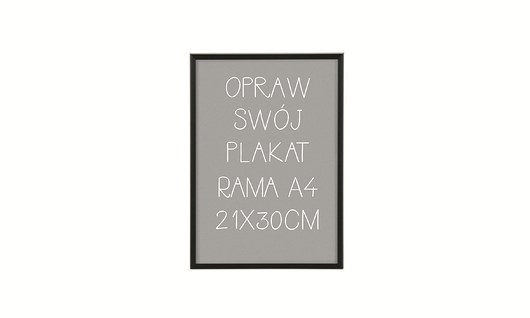 Opraw swój plakat - czarna rama A4 21x30cm Well Wall