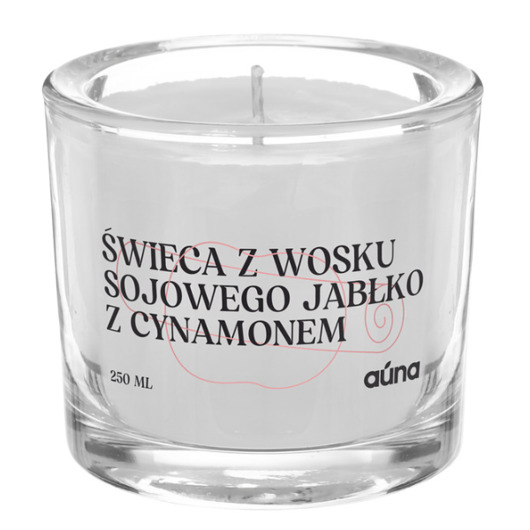 świece zapachowe Świeca sojowa pieczone jabłko z cynamonem