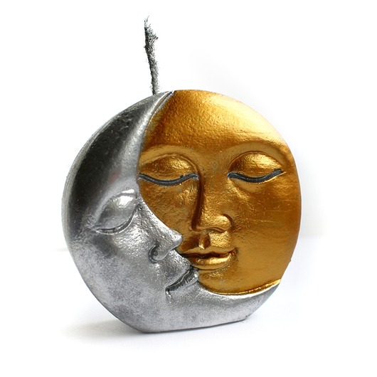 świeczniki i świece Świeca naturalna księżyc-słońce