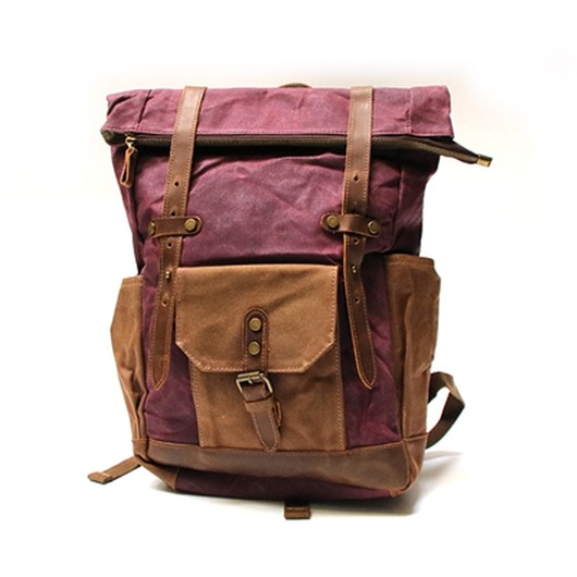 P5 VINTAGE MARK I™ Plecak unisex płótno skóra Pracownia Kanthara