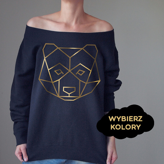 Wybierz kolory Miś Geo Bluza Oversize ONE MUG A DAY