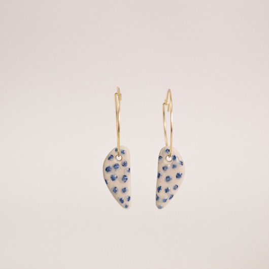 kolczyki ceramiczne Kolczyki ceramiczne blue dots