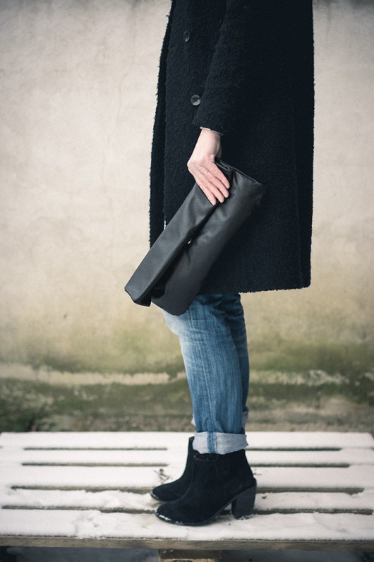 Kopertowka oversized czarna patkas