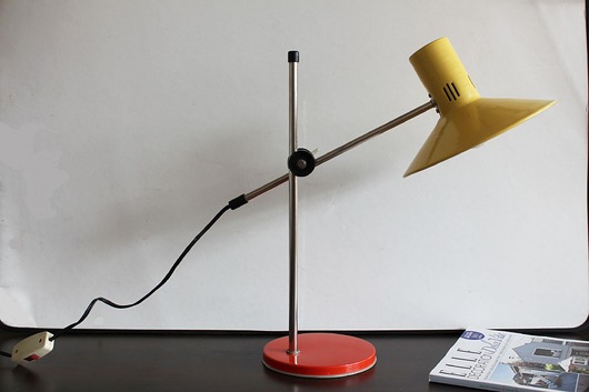 Lampa biurkowa, Polam-Poznań, lata 60. MAGHAUS