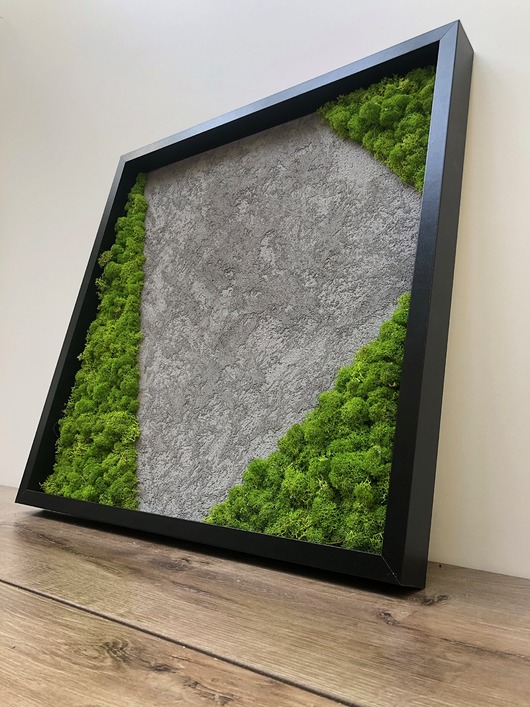 Dekoracja ścienna - obraz concrete&moss OVO design