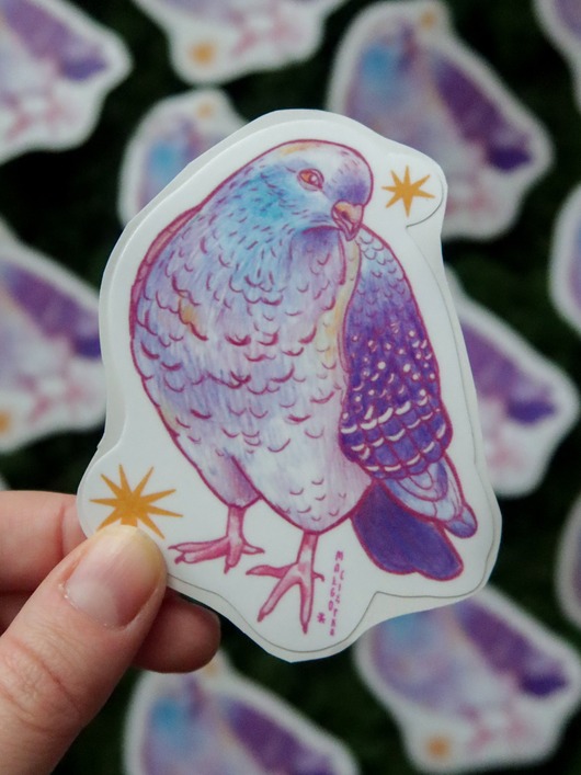 naklejki i wlepy Gołąb / naklejka winylowa