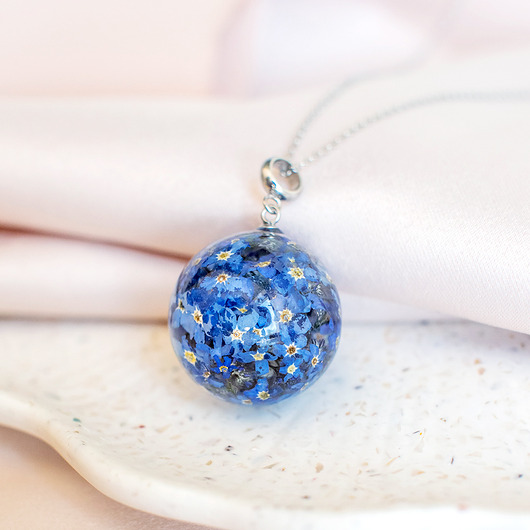 wisiory Wisiorek z niezapominajkami